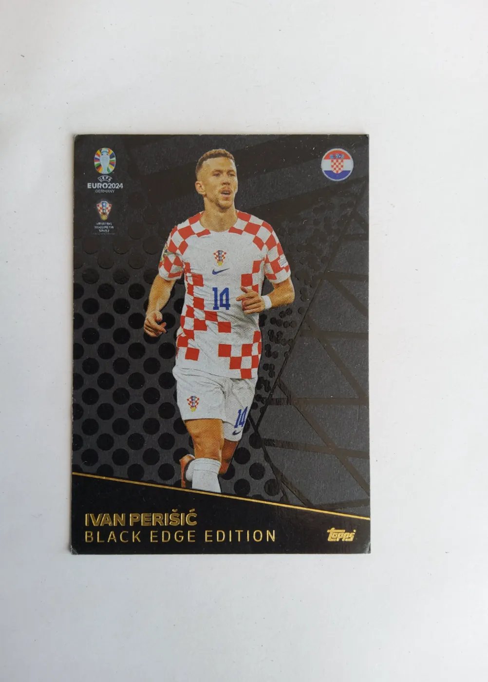 Fussballkarte: Ivan Perisic, Kroatien, Topps Match Attax UEFA EURO 2024, Black Edge Edition