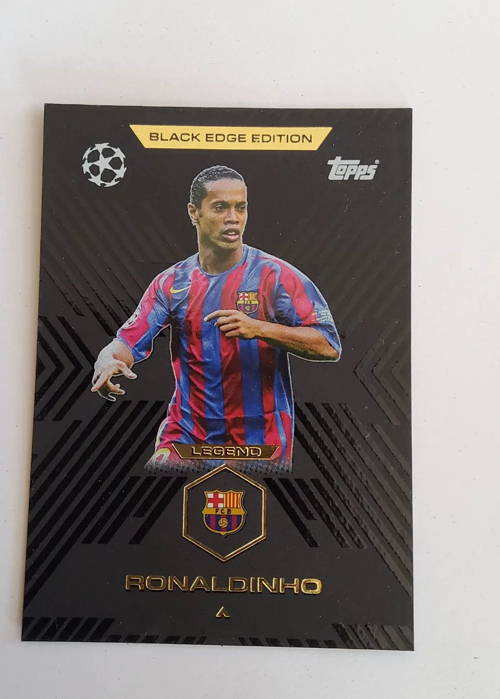 Fussballkarte: Ronaldinho, FC Barcelona, Topps Match Attax Extra 2023 Black Edge Edition
